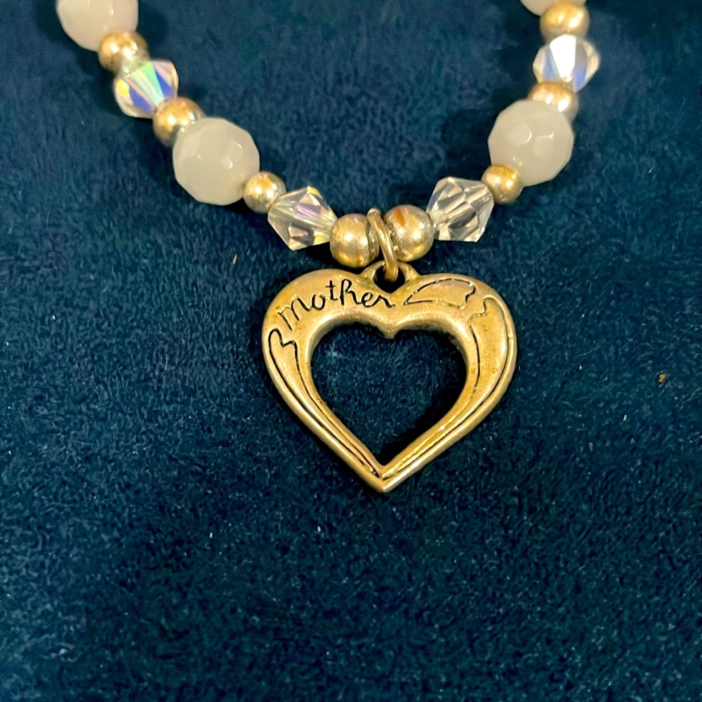 “Mother” pendant charm bracelet